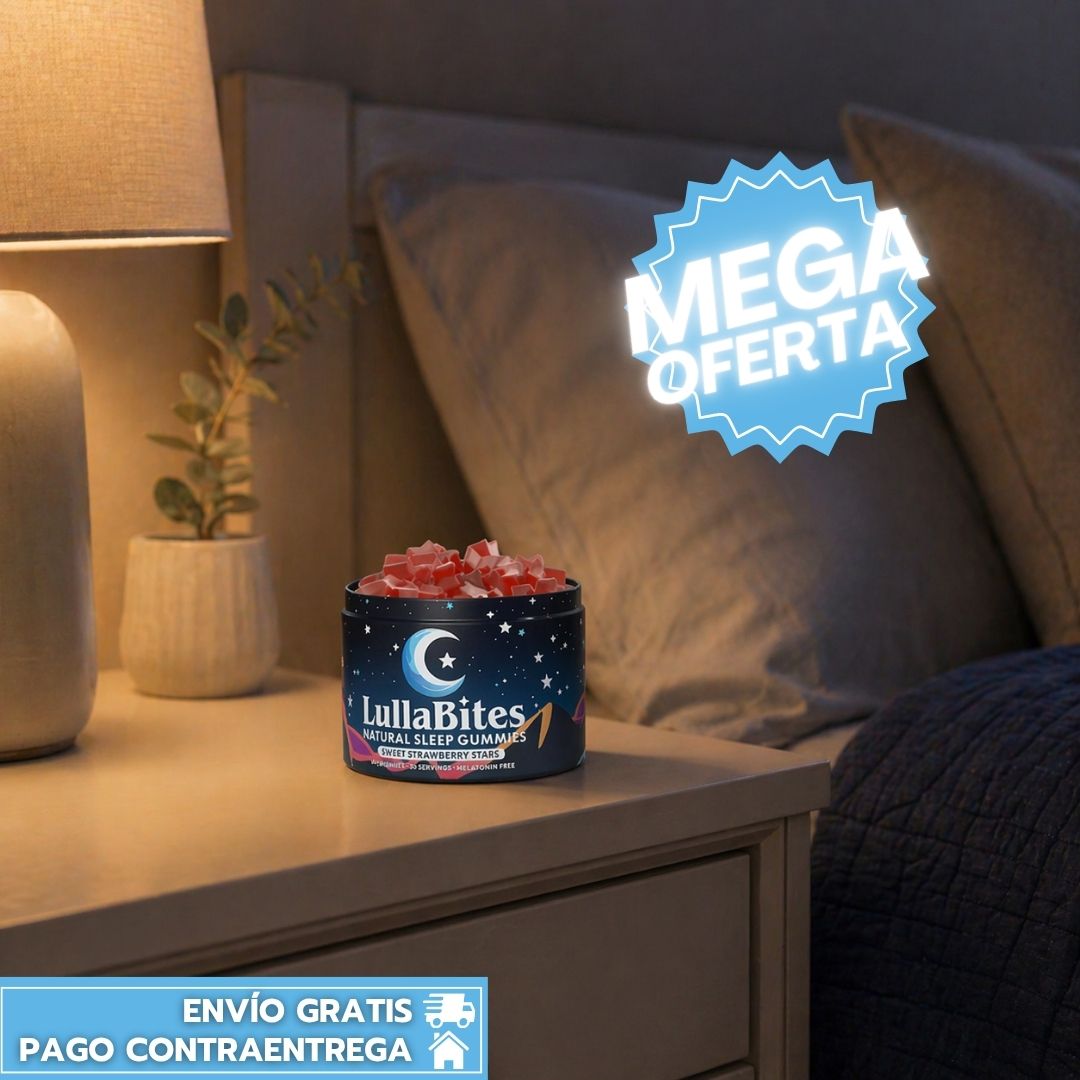 LullaBites: Gomitas Naturales para Dormir que Promueven la Relajación y un Descanso Profundo sin Melatonina