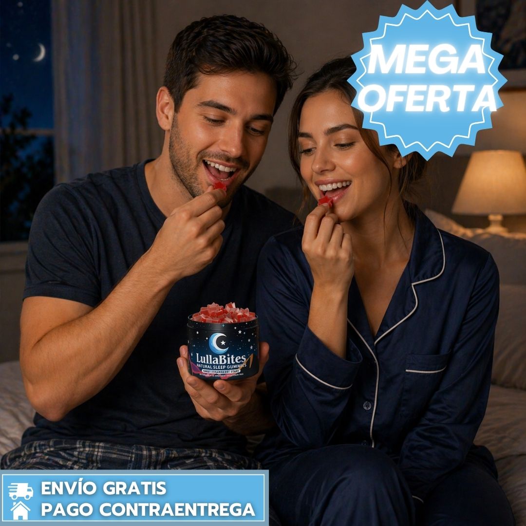 LullaBites: Gomitas Naturales para Dormir que Promueven la Relajación y un Descanso Profundo sin Melatonina