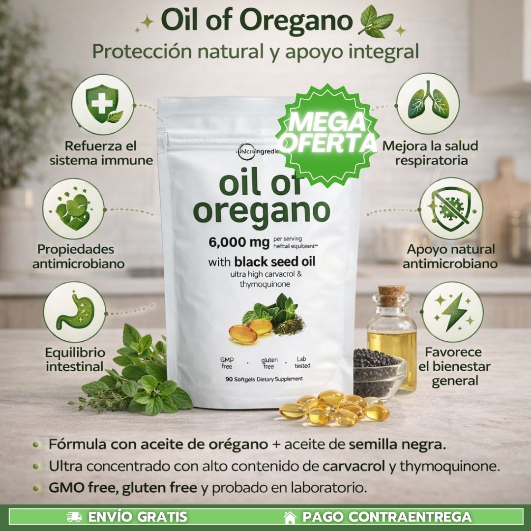 Oil Of Oregano: Defensa natural diaria para tu bienestar integral