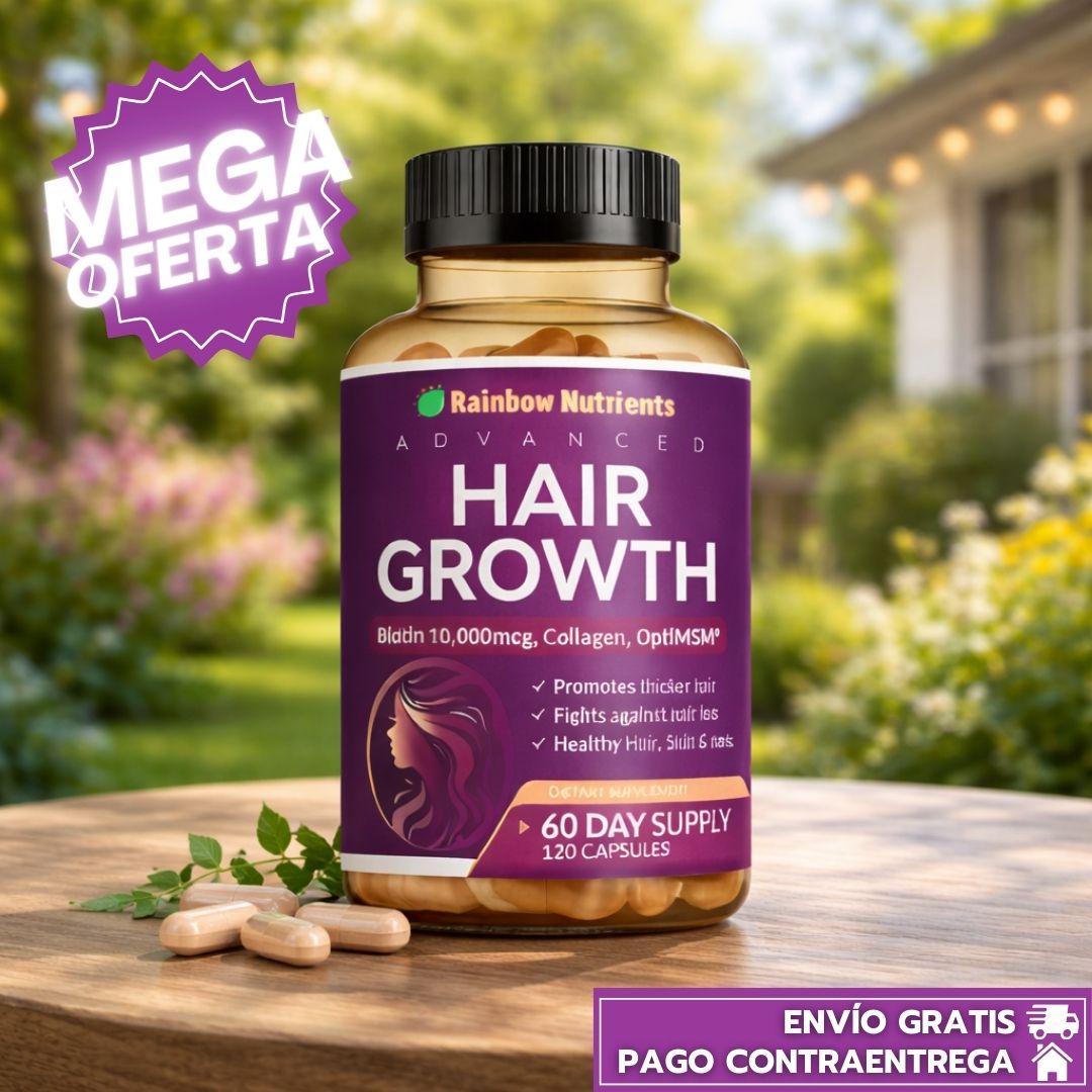 Hair Growth: Suplemento en cápsulas que fortalece el cabello y estimula su crecimiento desde la raíz